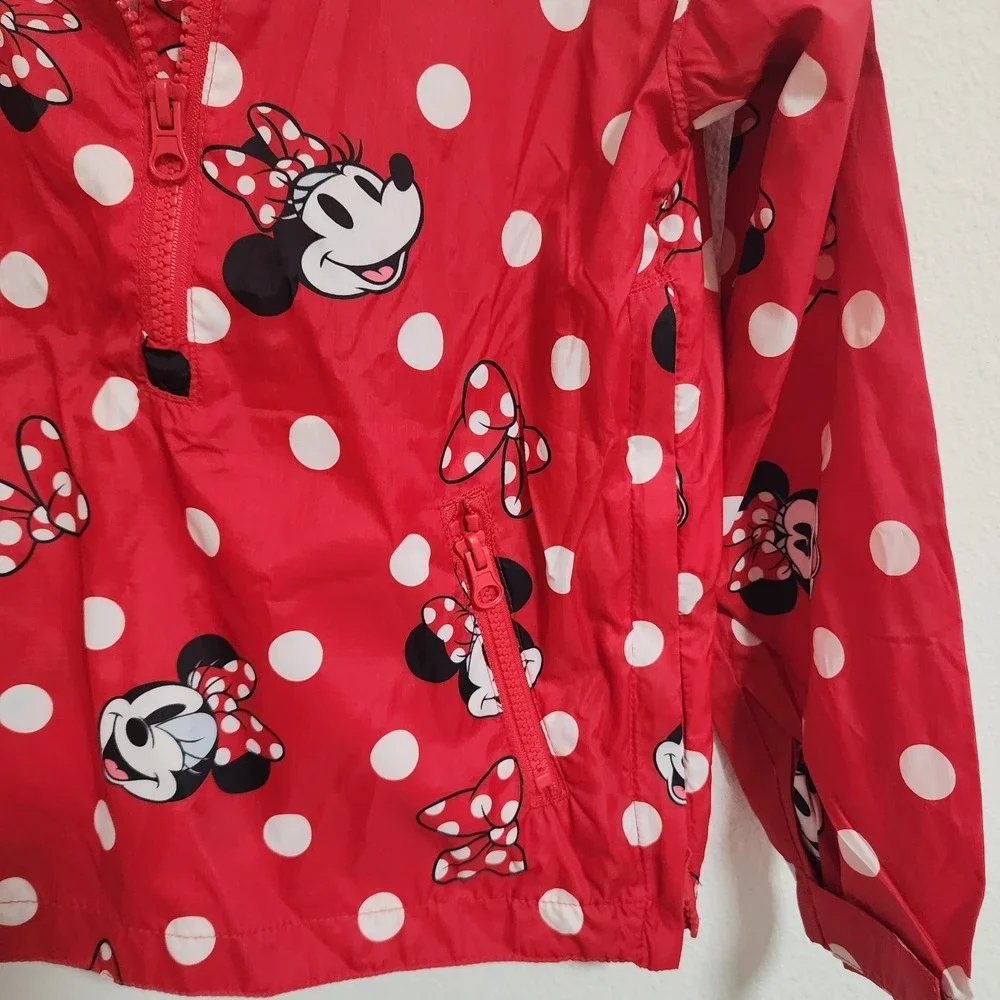 DISNEY Store Minnie Mouse LightWeight Jacket‎ Red Size 5/6